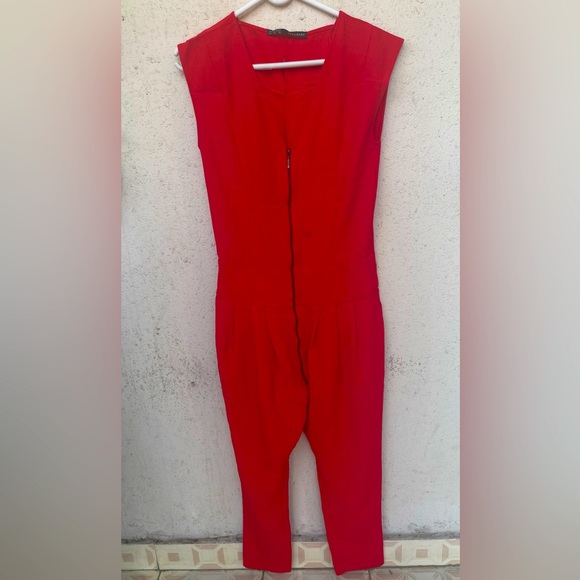 Zara Pants - Zara red jumpsuit for summer